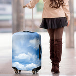 Sky Cloud Print Luggage Cover