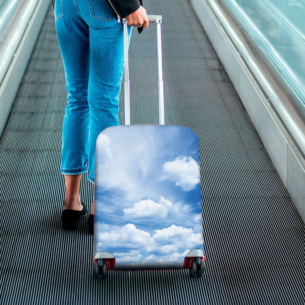 Sky Cloud Print Luggage Cover