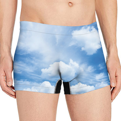 Sky Cloud Print Men's Boxer Briefs