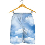 Sky Cloud Print Men's Shorts