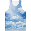 Sky Cloud Print Men's Tank Top