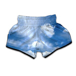 Sky Cloud Print Muay Thai Boxing Shorts