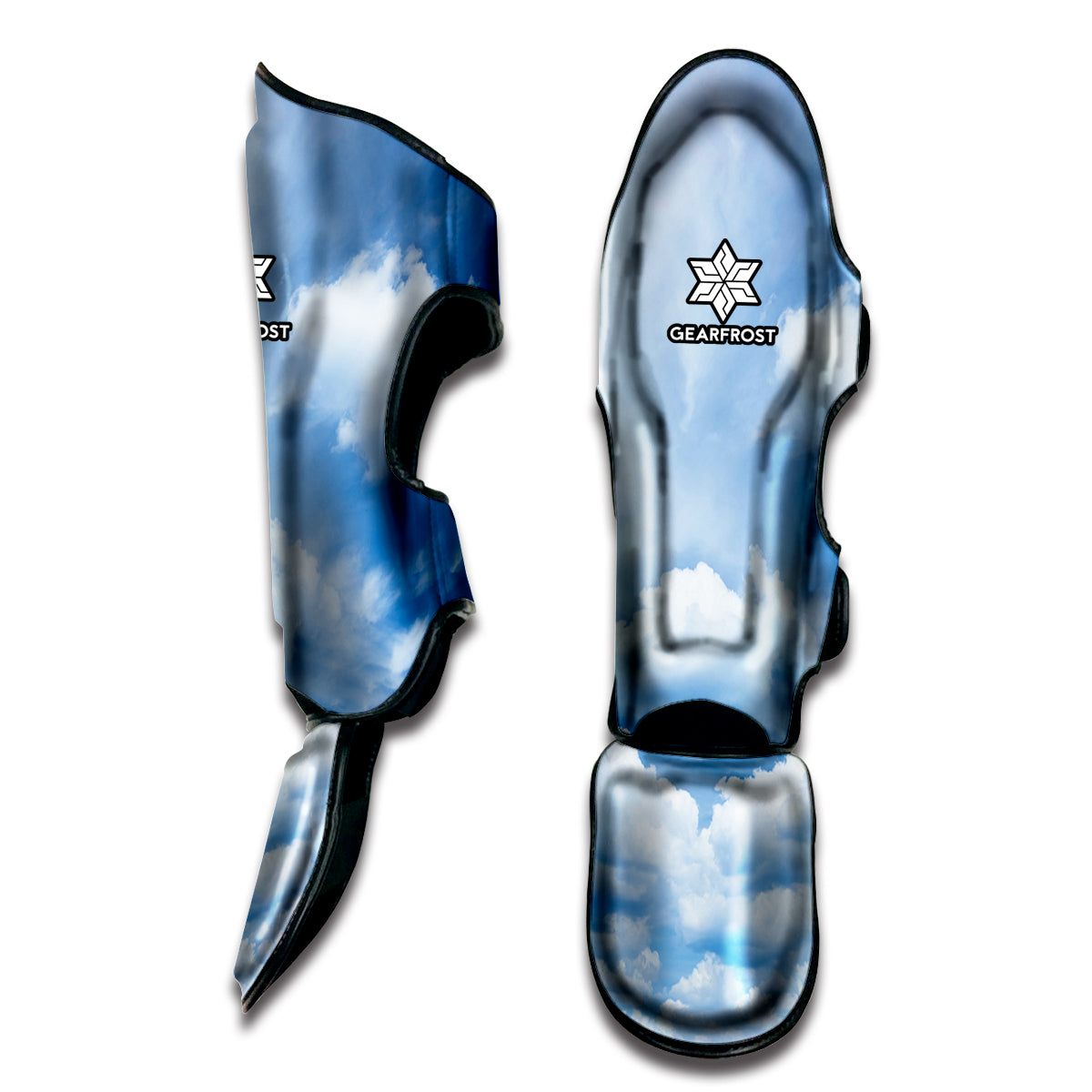 Sky Cloud Print Muay Thai Shin Guard