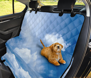 Sky Cloud Print Pet Car Back Seat Cover