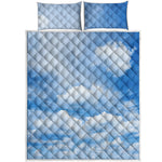 Sky Cloud Print Quilt Bed Set