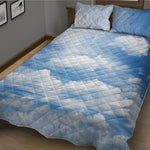 Sky Cloud Print Quilt Bed Set