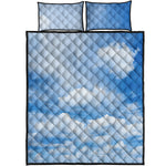 Sky Cloud Print Quilt Bed Set