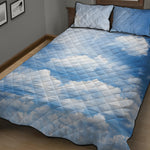 Sky Cloud Print Quilt Bed Set