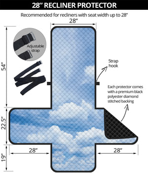 Sky Cloud Print Recliner Protector