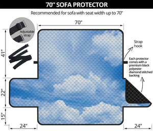 Sky Cloud Print Sofa Protector