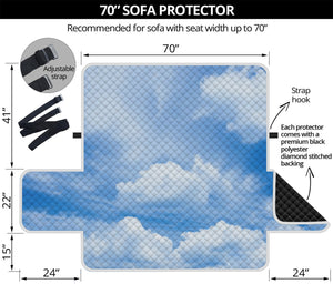 Sky Cloud Print Sofa Protector