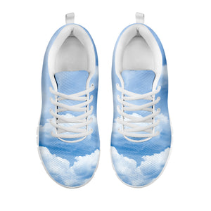 Sky Cloud Print White Sneakers