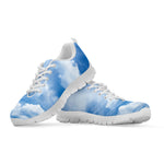 Sky Cloud Print White Sneakers