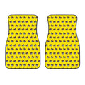 Sleeping Bear Emoji Pattern Print Front Car Floor Mats