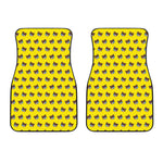 Sleeping Bear Emoji Pattern Print Front Car Floor Mats