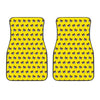 Sleeping Bear Emoji Pattern Print Front Car Floor Mats