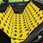 Sleeping Bear Emoji Pattern Print Pet Car Back Seat Cover