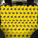 Sleeping Bear Emoji Pattern Print Pet Car Back Seat Cover