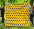 Sleeping Bear Emoji Pattern Print Quilt