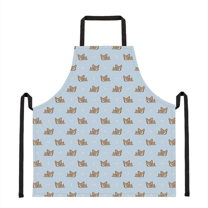Sleeping Chihuahua Pattern Print Apron