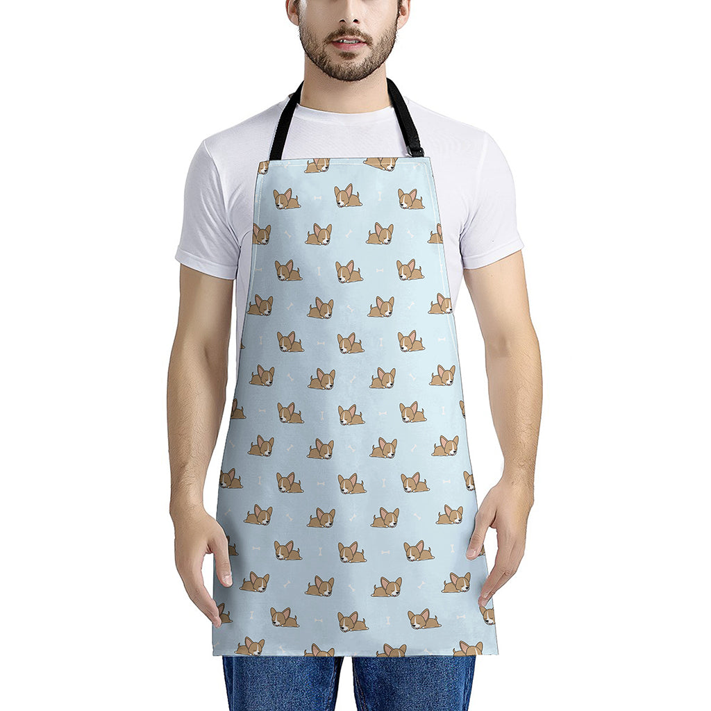 Sleeping Chihuahua Pattern Print Apron