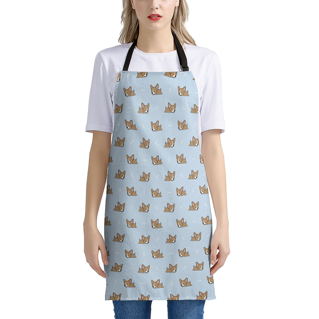 Sleeping Chihuahua Pattern Print Apron