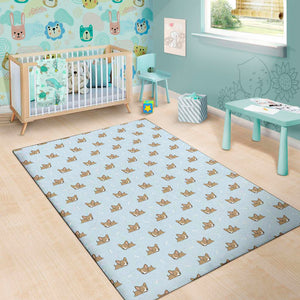 Sleeping Chihuahua Pattern Print Area Rug