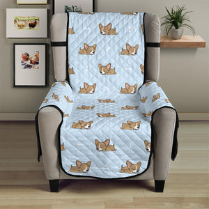 Sleeping Chihuahua Pattern Print Armchair Protector