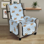 Sleeping Chihuahua Pattern Print Armchair Protector