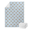 Sleeping Chihuahua Pattern Print Blanket