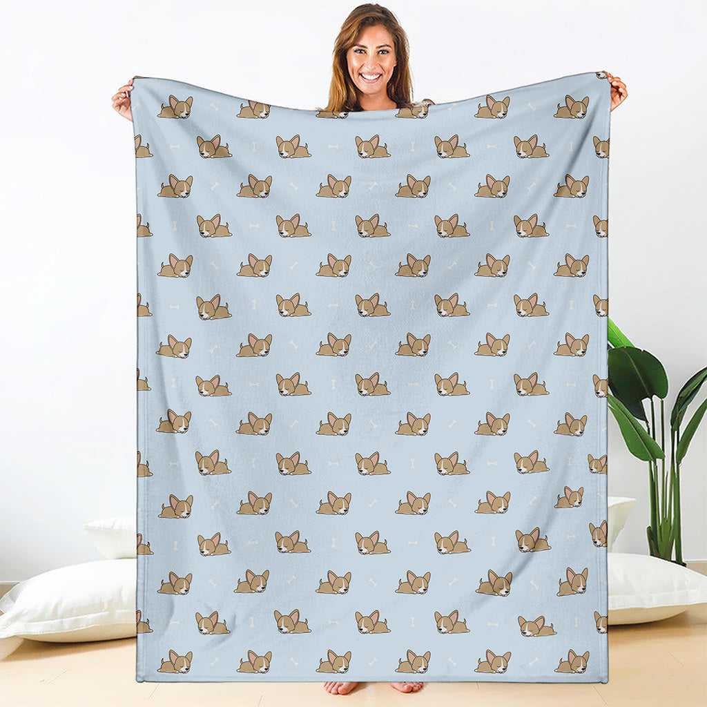 Sleeping Chihuahua Pattern Print Blanket