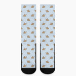 Sleeping Chihuahua Pattern Print Crew Socks