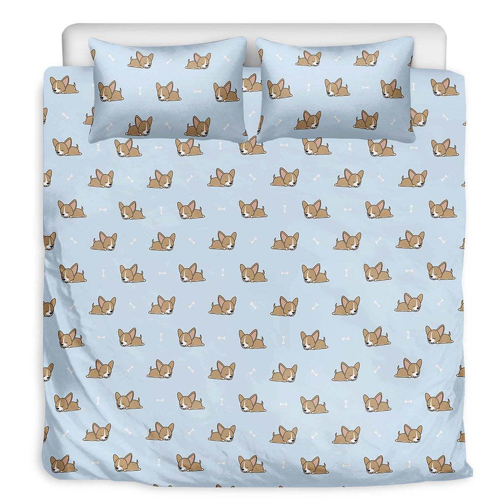 Sleeping Chihuahua Pattern Print Duvet Cover Bedding Set