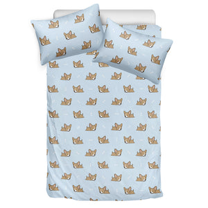 Sleeping Chihuahua Pattern Print Duvet Cover Bedding Set