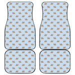 Sleeping Chihuahua Pattern Print Front and Back Car Floor Mats