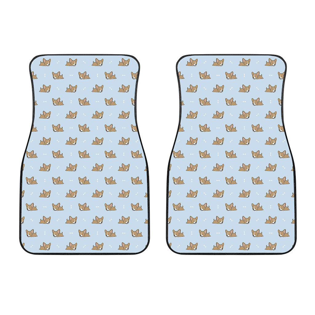 Sleeping Chihuahua Pattern Print Front Car Floor Mats