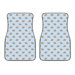 Sleeping Chihuahua Pattern Print Front Car Floor Mats