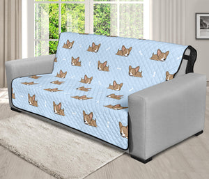 Sleeping Chihuahua Pattern Print Futon Protector