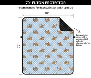 Sleeping Chihuahua Pattern Print Futon Protector