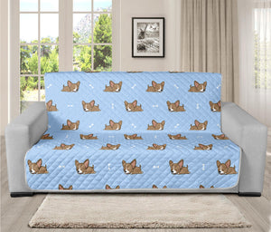 Sleeping Chihuahua Pattern Print Futon Protector