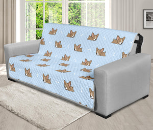 Sleeping Chihuahua Pattern Print Futon Protector