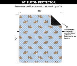 Sleeping Chihuahua Pattern Print Futon Protector