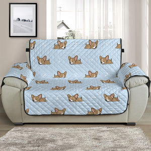 Sleeping Chihuahua Pattern Print Half Sofa Protector