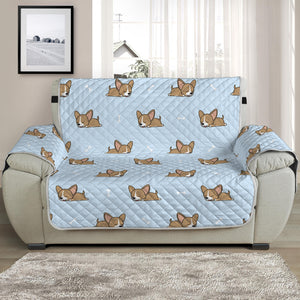 Sleeping Chihuahua Pattern Print Half Sofa Protector