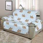 Sleeping Chihuahua Pattern Print Half Sofa Protector