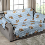 Sleeping Chihuahua Pattern Print Loveseat Protector