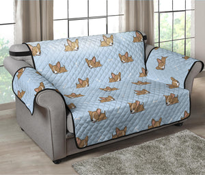 Sleeping Chihuahua Pattern Print Loveseat Protector