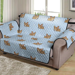 Sleeping Chihuahua Pattern Print Loveseat Protector