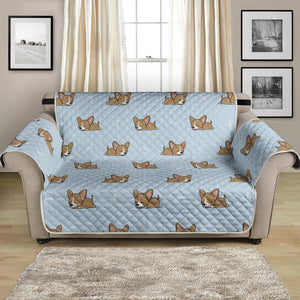 Sleeping Chihuahua Pattern Print Loveseat Protector