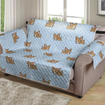 Sleeping Chihuahua Pattern Print Loveseat Protector